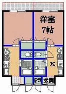 ジュネス学園通り【206号室】の間取り