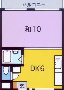 ミサトマンション【402号室】の間取り