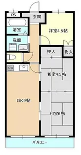 メゾンボヌール【202号室】の間取り