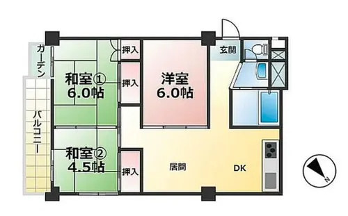 愛知県名古屋市天白区横町【マンション】の間取り