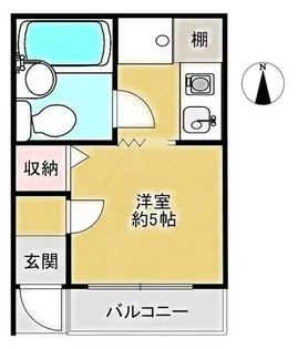 坂マンション【102号室】の間取り