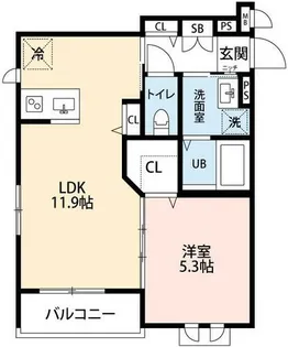 アールメゾン夙川【202号室】の間取り