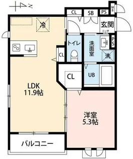 アールメゾン夙川【302号室】の間取り
