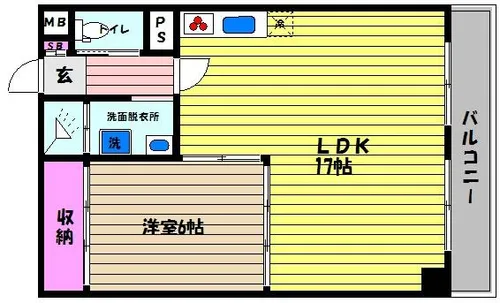 兵庫県神戸市東灘区御影本町3丁目【マンション】の間取り
