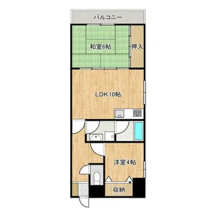枝光スカイマンション【605号室】の間取り