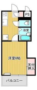 シャトレ永犬丸【206号室】の間取り