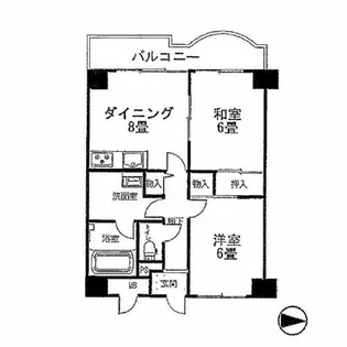 兵庫県明石市魚住町西岡【マンション】の間取り