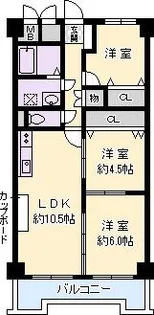 ライオンズマンション第3緑地公園【302号室】の間取り