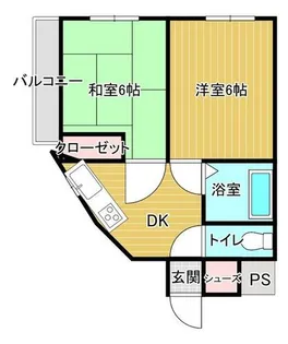 大阪府大阪市西淀川区大和田6丁目【マンション】の間取り