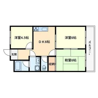 グランドライフ秋篠【2階】の間取り