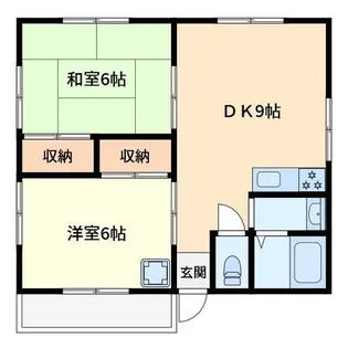 奈良県奈良市南登美ヶ丘【アパート】の間取り