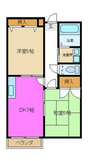 ドミール小阪【205号室】の間取り