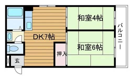 JPアパートメント吹田Ⅱ【2階】の間取り
