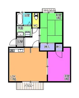 プルミエールガーデン【2階】の間取り