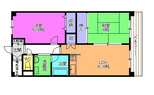 リアライズ加古川Ⅱ【3階】の間取り