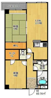 ナカタビル4番館【502号室】の間取り