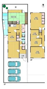 京都府京都市右京区鳴滝中道町【一戸建】の間取り