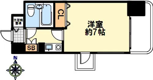 ライオンズマンション三宮東第2【315号室】の間取り
