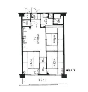 天神南ハイツ【6階】の間取り
