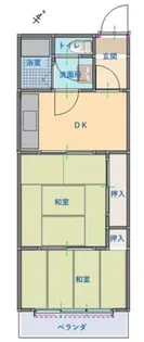 シャルマンKUROBE 5【105号室】の間取り