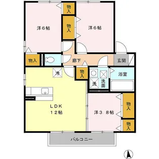 エスペランサ・リオ【C207号室】の間取り