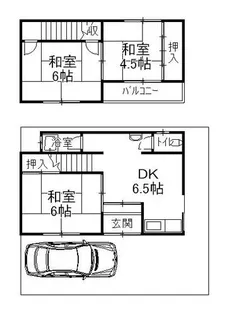 京都府京都市右京区西院太田町【一戸建】の間取り