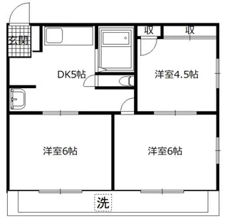 光マンション【202号室】の間取り