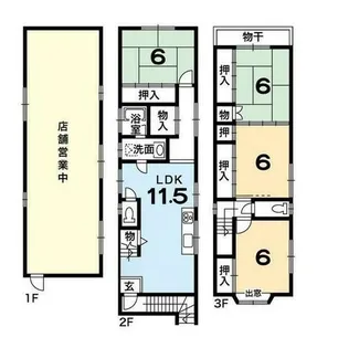 京都府京都市西京区上桂森下町【一戸建】の間取り