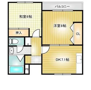 シダーコート【1階】の間取り