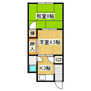 兵庫県伊丹市車塚1丁目【アパート】の間取り