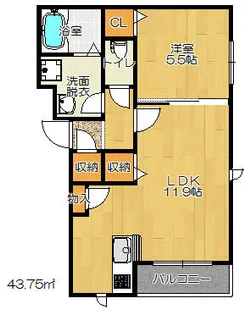 ロアールメゾン2【1階】の間取り