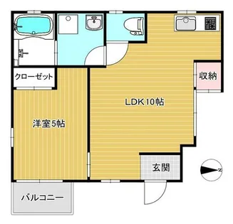 プレステージAGAKEⅡ【101号室】の間取り