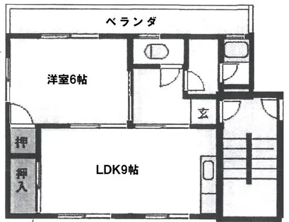 Noel三郎丸【201号室】の間取り