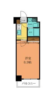 NO71オリエントトラストタワー【508号室】の間取り