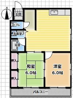 ハートイン向島【103号室】の間取り