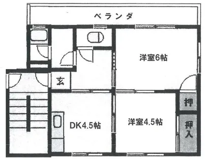 Noel三郎丸【302号室】の間取り