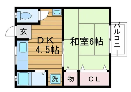 ハイツ上田2【2階】の間取り