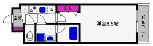 兵庫県神戸市東灘区住吉宮町3丁目【マンション】の間取り