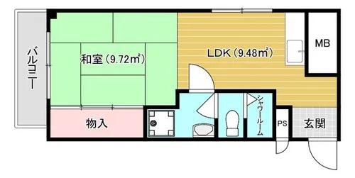 東園田マンション【2階】の間取り