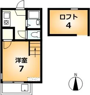 京都府京都市下京区堺町通五条上る俵屋町【アパート】の間取り