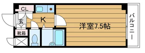 大阪府吹田市清和園町【マンション】の間取り