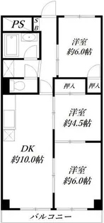 玉手山内外ハイツ【2階】の外観
