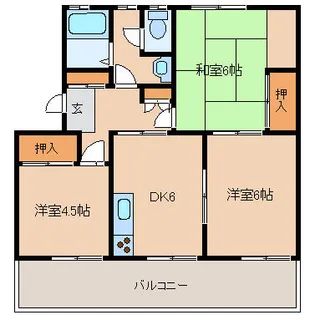 若宮ハイツ【103号室】の間取り
