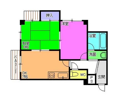 ベネフィス粟津【4階】の間取り