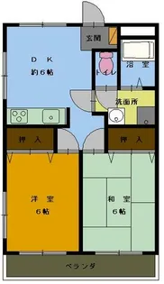 ゼクセル【2階】の間取り