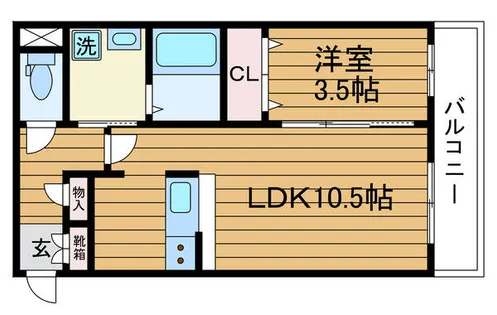 大阪府吹田市南正雀2丁目【アパート】の間取り