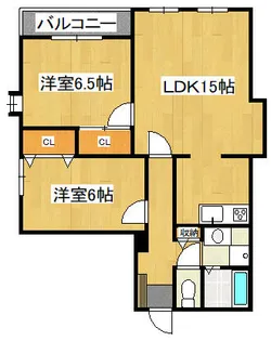 ドリーム6ハイツ【3階】の間取り