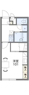 レオパレスKASAMATU【101号室】の間取り