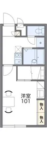 レオパレスアール【108号室】の間取り