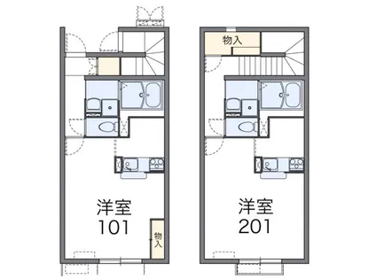 レオネクストラーラⅡ【102号室】の間取り